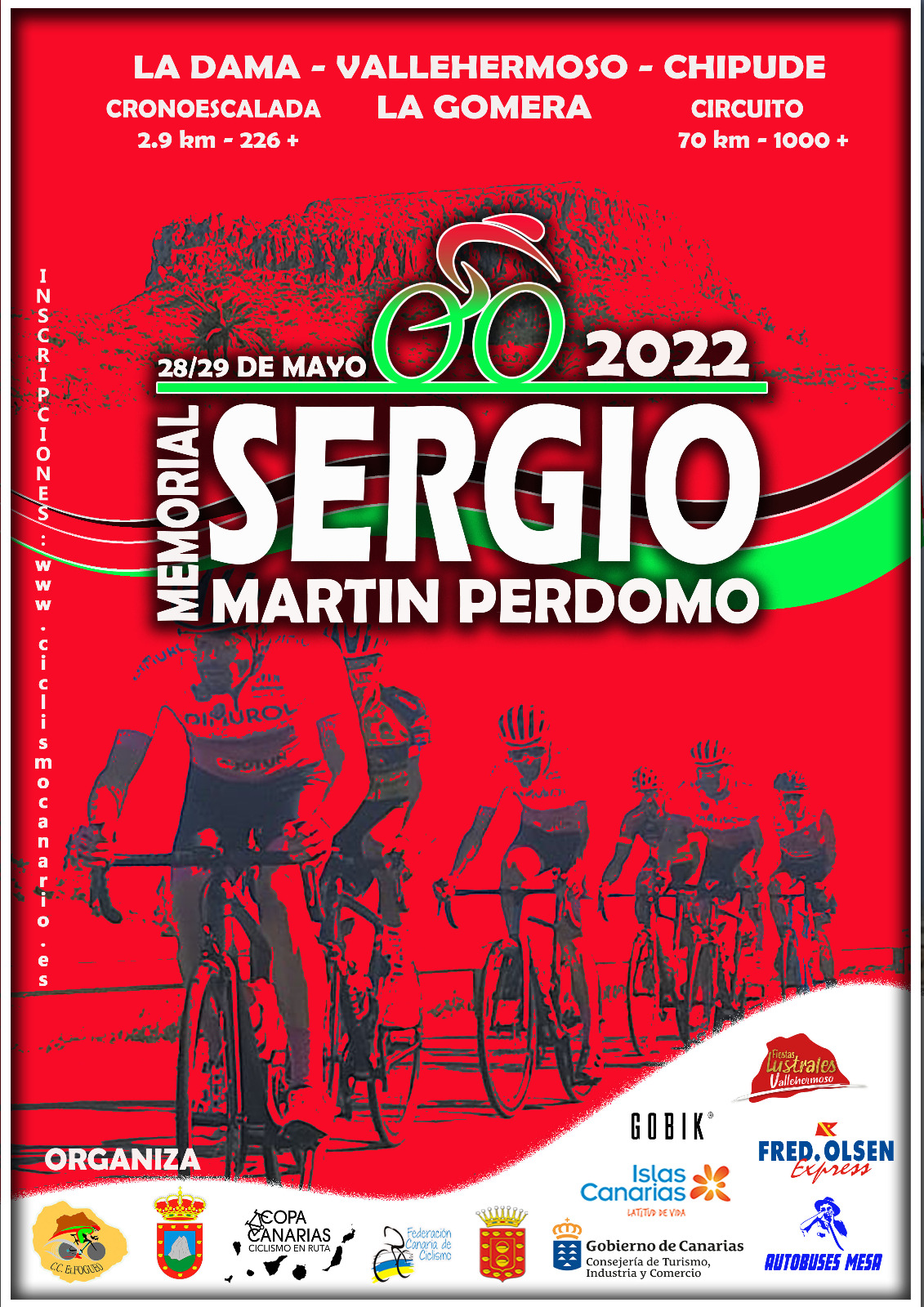 Vallehermoso acoge la tercera edición del ‘Memorial Sergio Martín Perdomo’ de ciclismo